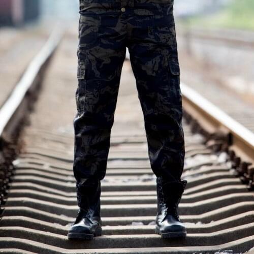 2020 Work Pants Mens Army Special Forces Tactical Training Pants Loose Wear Jungle Military Training Camouflage Trousers