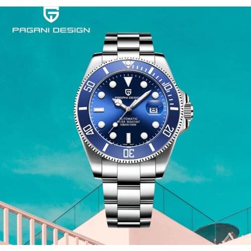 Sports Mens Watches Pagani Design Automatic Mechanical Fashion Waterproof Watch Men Luxury Military Luminous Hands Wristwatch