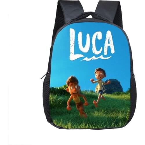 2021 New Disney Movie Luca Childrens School Bag Boys and Girls School Backpack Cute Backpack Backpack School Kid Backpack Women