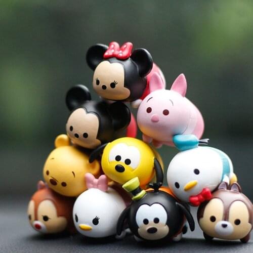 Disney Tsum Tsum 10Pcs/Lot 3.8Cm Donald Mickey Winnie Duck Toys Cute Elf Doll Bathing Doll Brinquedo For Chirldren Gift Juguetes