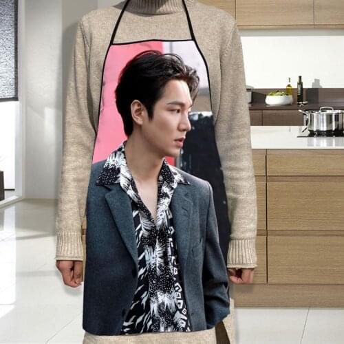Lee Min Ho Apron Grill Kitchen Chef Apron Professional for BBQ, Baking, Cooking for Men Women 68X95cm