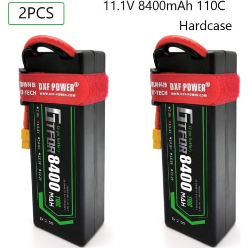 GTFDR Hardcase LiPo Battery 3S 11.1V 8400mAh 110C/220C Dean/T XT90 EC5 XT150 XT60 Plug for 1/8 1/10 RC Car off-road buggy truggy