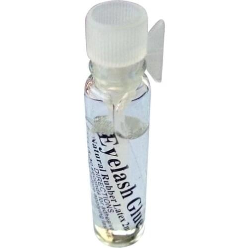 Doll change makeup fake eyelashes with glue transparent small glue glass bottle