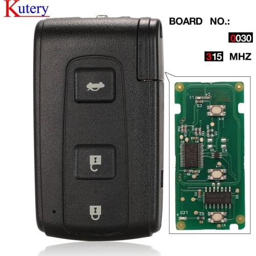 Kutery 3 Button Remote Car Key 0030 ASK 315MHz with TOY48 Uncut Blade For Toyota Crown 14AAA-11