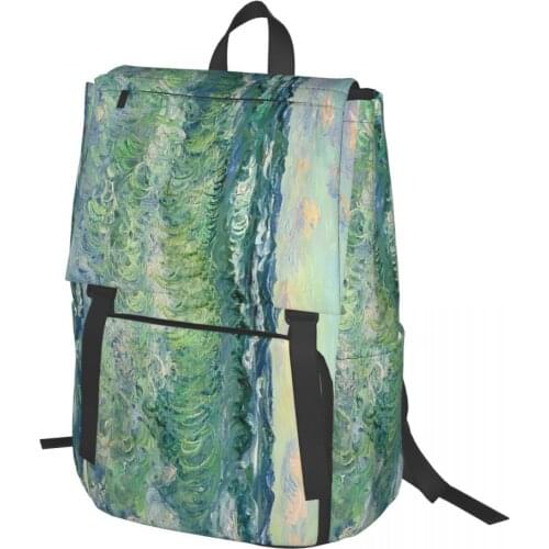 Monet,Seascape, Pourville,1881 Backpack for Girls Boys Travel RucksackBackpacks for Teenage school bag
