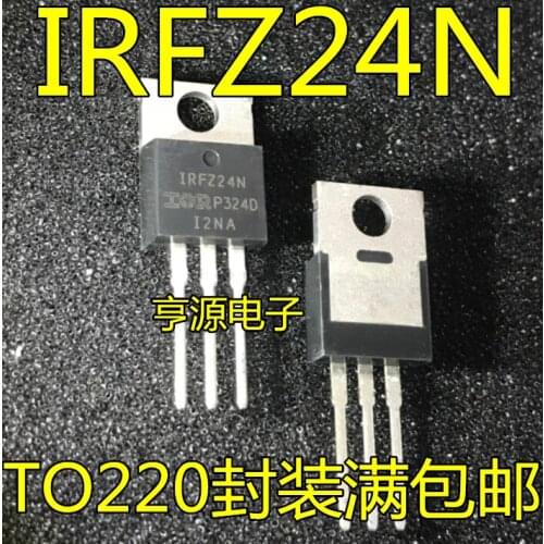 100% New&original In Stock 5pcs/lot IRFZ24 IRFZ24N IRFZ24NPBF 17A 55V N MOS