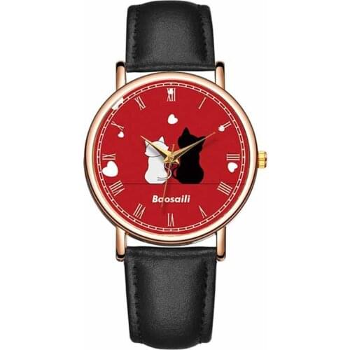 2018 New Stytle Lovely Cute Cat Watch Ladies Wrist Watch Hand Wristwatch For Woman Relojes Para Mujer