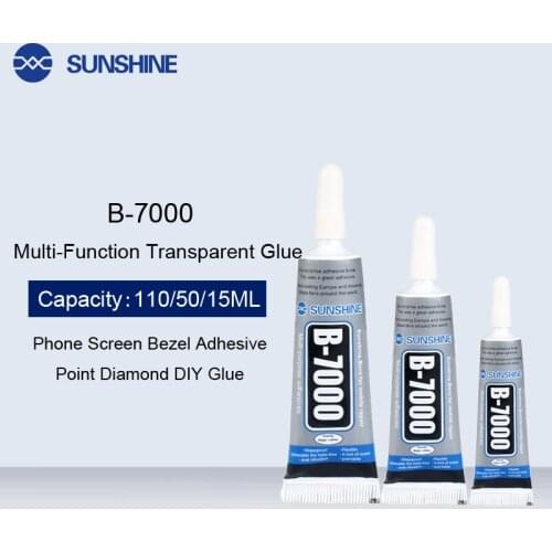 New Upgrade B-7000 Phone Touch Screen Super Glue Multi Purpose Adhesive Epoxy Resin Adhesive Glass Glue Repair Point Diamond DIY