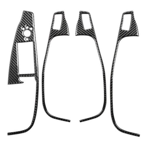 Fit For Audi Q5 8R SQ5 Carbon Fiber Door Armrest Inner Door Handle Car Modification Interior Fitting Decoration