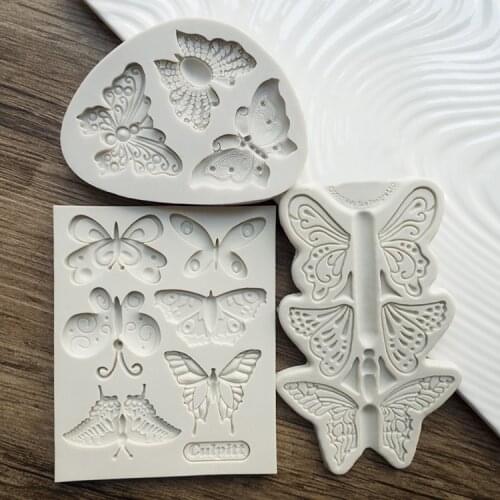 PRZY Butterfly Series Silicone Mold Fondant Molds Cake Decorating Tools Clay Mould Aroma Moulds Handmade Resin Eco-friendly