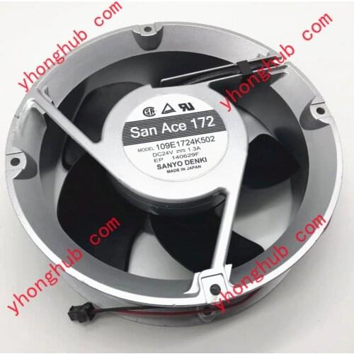 SANYO DENKI 109E1724K502 DC 24V 1.3A 172x172x51mm Server Round Fan