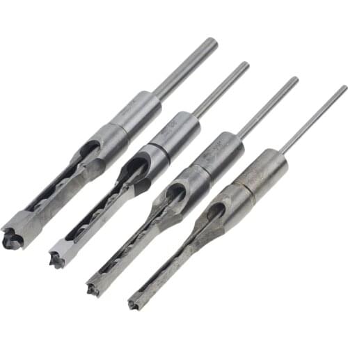 1pc HSS Twist Drill Bits Woodworking Drill Tools Kit Set Square Auger Mortising Chisel Drill Set Square Hole Extended SawTP-021