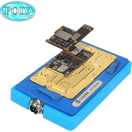 SUNSHINE 6-in-1 Heating System for iPhone11/11P/11P MAX 6-in-1 Motherboard Layered Heating Station Repair Tools SS T12A-M6