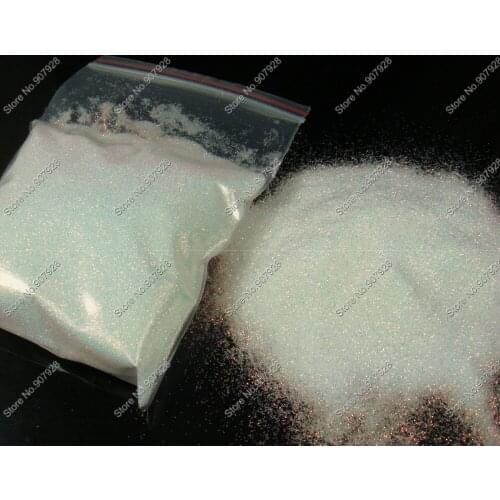 1/128"(0.2MM) 008 White Color with Gold Tints Shining Nail Glitter Dust Powder for Nail Art DIY decoration and Glitter Crafts