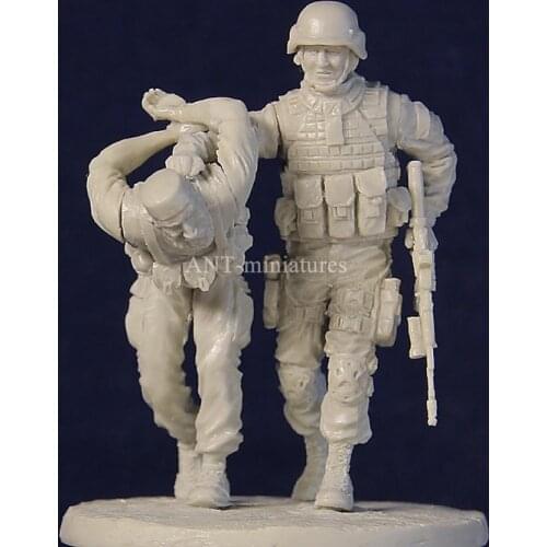 1/35 Officer of FSB Spetsnaz & terrorist Resin kit soldiers GK Military theme Scene combination Uncoated No colour