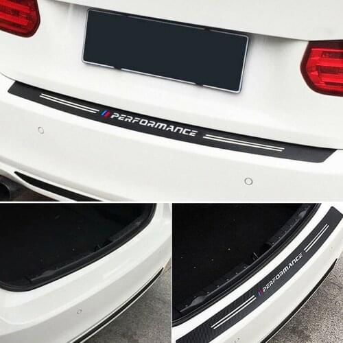 34.5" Trunk Carbon Fiber Texture Bumper Guard Decor Sticker/ strip Trim For BMW