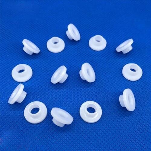 36pcs M6 T-shaped nylon gasket washer plastic step washers gaskets insulation column bushing sleeve plug 8mm outer diameter