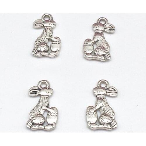 38 pcs Hot fashion rabbit charms Rabbit head Pendants fit DIY necklace earring bracelet charms Jewelry Making