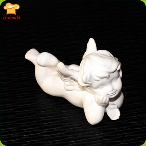 Continental angel baby boy home decor candle mold soap mold creative angel doll wedding gift