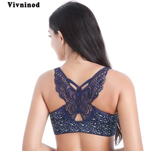 Front buckle bra Sexy Butterfly Back big size bra Fat MM200 Jin 3/4 Cup Enlarging code CDE cup Womens Bras plus size bra 120CDE