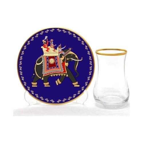 Drop Tea Set 12 pieces Elephant Blue