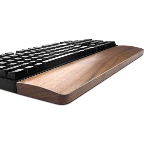 Wooden Keyboard Wrist Rest Vaydeer Ergonomic Gaming Desk Tenkeyless 87 Key Wrist Pad Support for Computer,Laptop Easy Typing