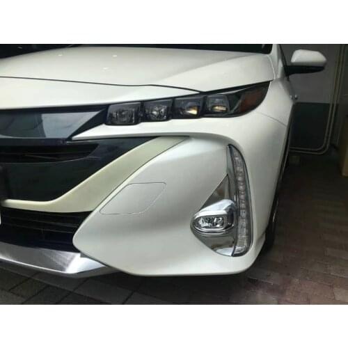 For Prius PHV Front fog lamp cover ABS chrome 2Pcs