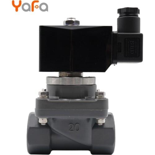 Solenoid valve 220v 24v diaphragm pressure valve way valve UPVC/CPVC Anti-corrosive Energy Saving air valve VITON seal