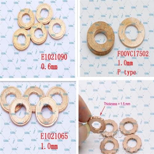ERIKC Copper Washer Heat Shield 0.60mm E1021090 1.50mm F00RJ02175 1.0mm F00VC17502 E1021065 for S P Type nozzle Copper Ring