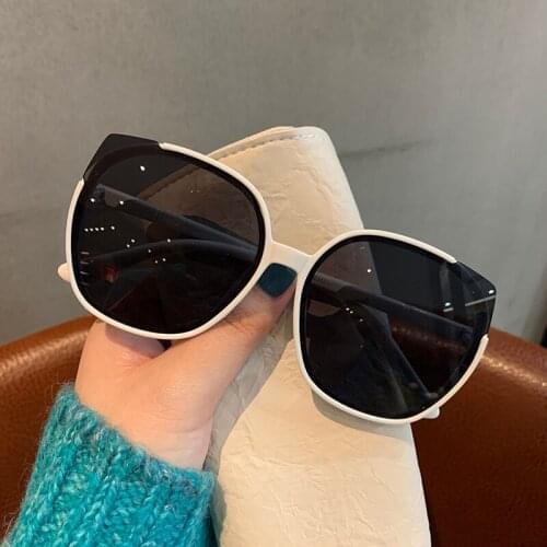 Y2K Fashion Oversized PC Frame Women Sun Glasses 2021 Round Style Eyeglasses Vintage Brand Designer Men Eyewear Lunette Gafas
