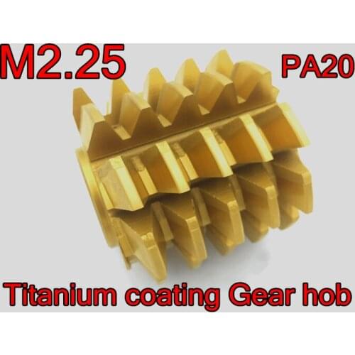 M2.25 modulus 60*55*22mm Inner hole PA 20 degrees HSS Titanium coating Gear hob Gear cutting tools Free shipping
