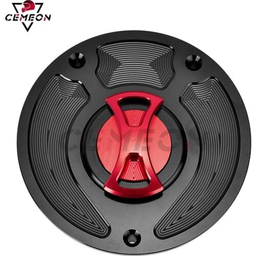 For Honda CBR1100XX Super Blackbird Hawk GT NT650 VTR1000 SP-2 CNC aluminum Motorcycle modification keyless fuel tank cover