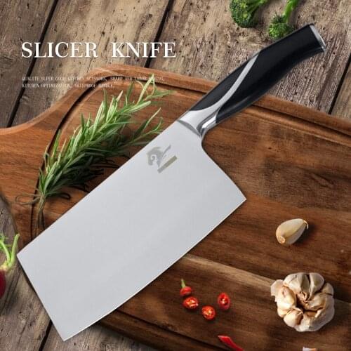 SML Cleaver Knife Kitchen Chef Knives 4cr13 Stainless Steel High-grade Steel Cooking Tools Meat Knife Vegetable Cutter Slicer