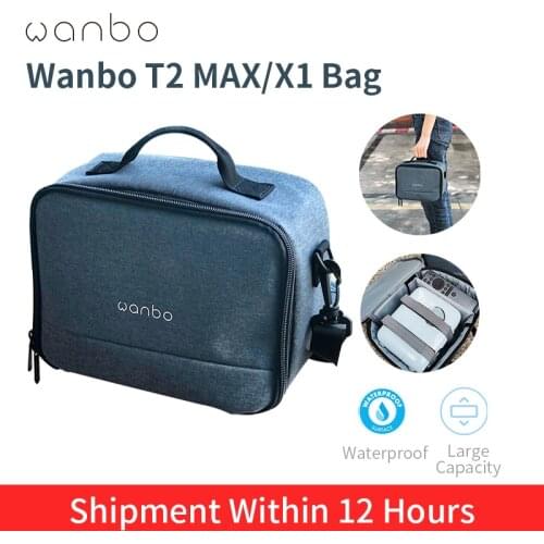 Portable Wanbo T2 Max X1 Projector Storage Bag for Xiaomi Waterproof T2 Projection Bag Large Capacity Lighweight Case for Travel