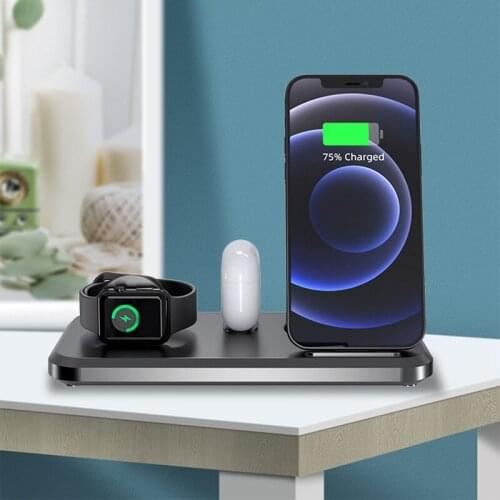 Portable 3 in 1 Charging Station for Apple Products Foldable Charger Stand for IWatch6/SE/5/4/3/2/1 for Pro/2/1