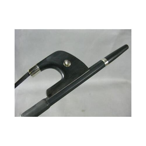 Strong balanced Carbon Fiber double bass bow 4/4 with black hair