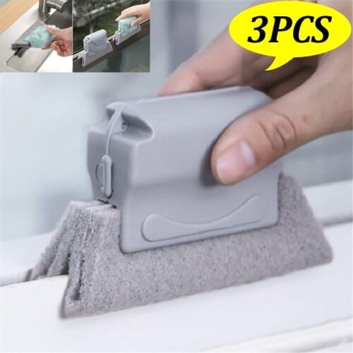 1PC/2PCS/3PCS Window Groove Cleaning Brush Windows Slot Cleaner Brush Corners Clean Tool For Kitchen accessories
