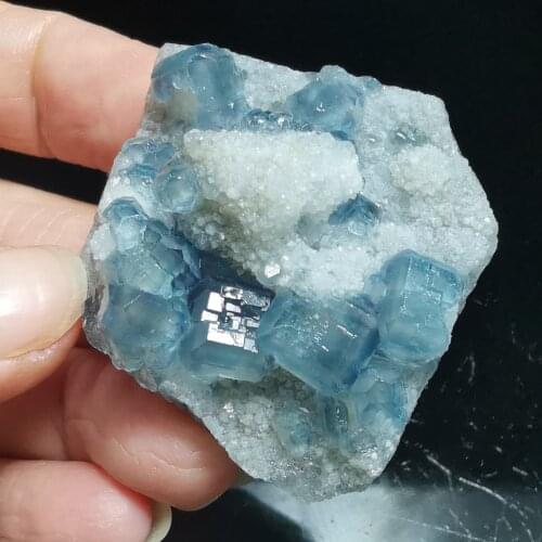 29.3gNatural rare blue-green fluorite mineral crystal specimen degaussing geology teaching home decoration collection ornaments