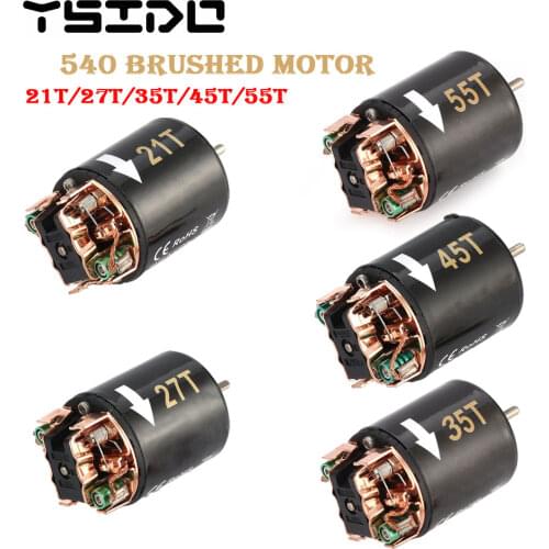 540 21T 27T 35T 45T 55T Brushed Motor 60A ESC for 1/10 On-road Drift Touring RC Crawler Axial SCX10 AX103007 90046 TRX4 D90