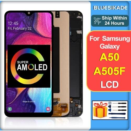 6.4" For Samsung A50 LCD Display SM-A505F/DS Touch Screen Digitizer For Samsung SM-A505FN/DS SM-A505FM/DS LCD Replacement Parts