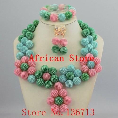 African Wedding Coral Beads Jewelry Set African Beads Jewelry Sets Nigerian Wedding Jewelry Free Shipping 920-7