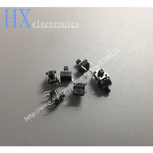 Free shipping 100PCS Tact Switch 6 * 6 * 7.3MM copper pin touch switch button switch feet 6 * 6 * 7.3 square head TS-D005