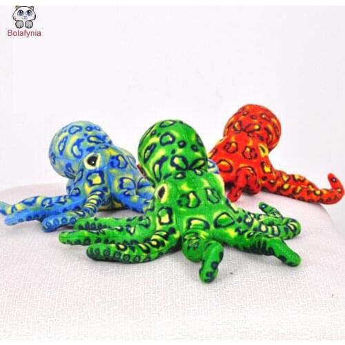 BOLAFYNIA Children Plush Toy Leopard octopus ocean animal Baby Kids Stuffed Toy for Christmas Birthday Gift