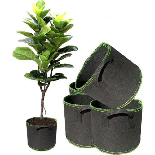 7/10 Gallon Breathable Plant Grow Bag Garden Growing Tree Pots Vegetable Potato Strawberry Planter Container Planting Flower Pot