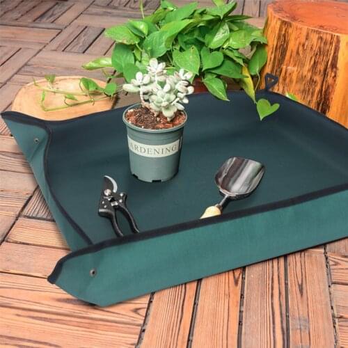 Potted Tarp Plant Soil Replacement Mat Kneeling Pad For Plant Protection Outdoor Neat Portable Gardening Mats