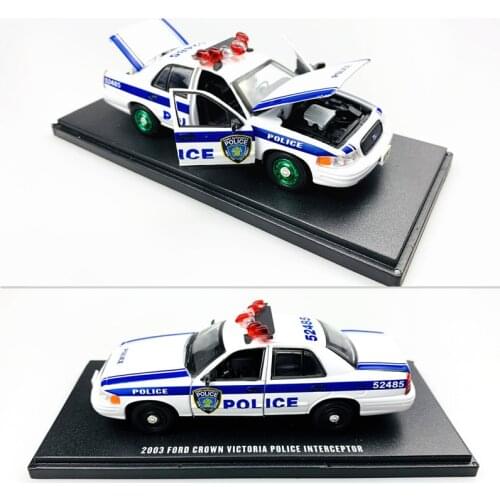 Greenlight cars 1:43 Fords CROWN Victoria Police Car Model Collection Metal Die-cast Simulation Model Cars Toys