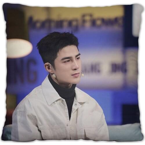 Jiang Chao Pillowcase Star Photo Poster Cushion Cover Souvenir Throw Pillow Cover Home Decor Cheer Call Surrounding Throw