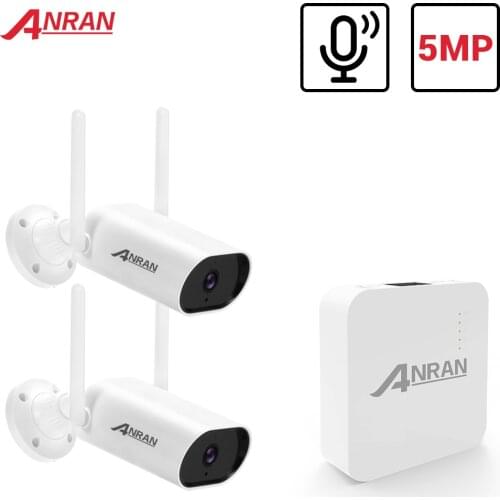 ANRAN 5MP Mini Video Surveillance Camera System H.265+ Mini NVR 5MP IP Cameras Outdoor Waterproof Security NVR System APP