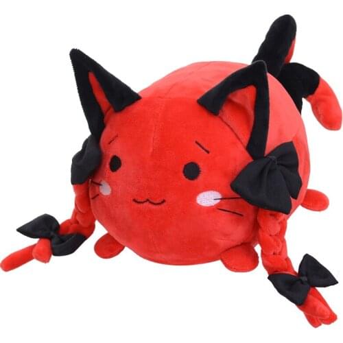 New Japan Anime TouHou Project Kaenbyou Rin Pet Cat Cosplay Plush Stuffed Pillow Cushion Doll Toy Kids Children Gifts 34*15cm