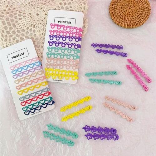 New arrival(10pcs/package) lovely candy color Hair Pin cute Clip Hairpins Fresh Hair Side Clips pretty hair accessories